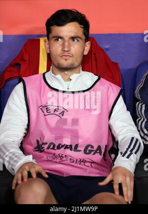 Sabadell, Barcelone, Espagne. 26th mars 2022. Barcelone Espagne 26.03.2022 Hugo Guillemon (Espagne) regarde pendant le match amical entre l'Espagne et l'Albanie au stade RCDE le 26 mars 2022 à Barcelone. (Image de crédit : © Xavi Urgeles/ZUMA Press Wire) Banque D'Images