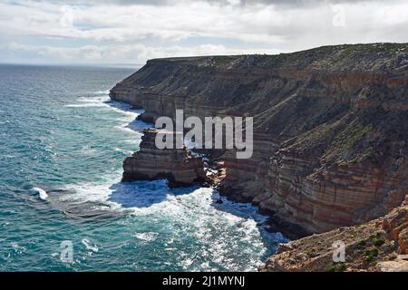 Island Rock Parc national de Kalbarri falaises côtières Banque D'Images