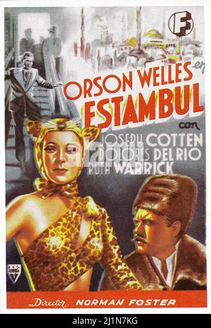 DOLORES DEL RIO et ORSON WELLES en VOYAGE DANS LA PEUR (1943), dirigé par NORMAN FOSTER. Crédit : RKO / Album Banque D'Images