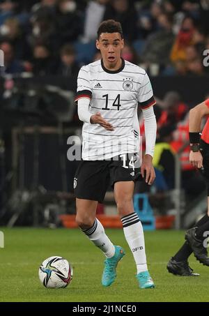 Sinsheim, Allemagne. 26th mars 2022. 26 mars 2022, PreZero Arena, Sinsheim, friendly Match Allemagne contre Israël, dans la photo Jamal Musiala (Allemagne) crédit: dpa/Alay Live News Banque D'Images