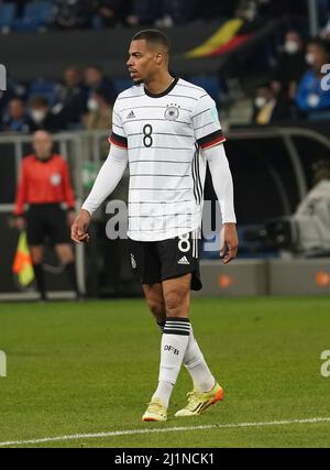 27th mars 2022, PreZero Arena, Sinsheim, friendly Match Allemagne contre Israël, sur la photo Lukas Nmecha (Allemagne) Banque D'Images