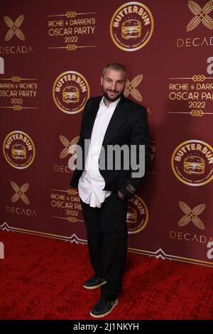 Los Angeles, États-Unis. 26th mars 2022. Le chirurgien de la chaussure arrive au parti Oscar de Darren Dzienciol et Richie Akiva qui se tient dans une résidence de Bel Air à Los Angeles, CA, le samedi 26 mars 2022. (Photo de Conor Duffy/Sipa USA) crédit: SIPA USA/Alay Live News Banque D'Images