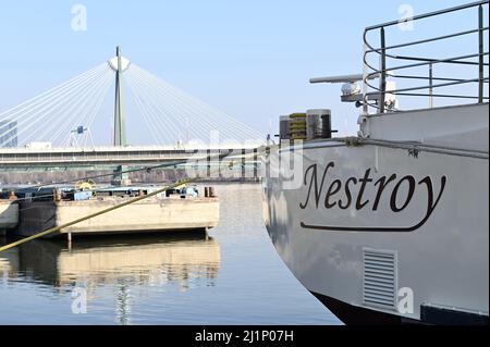 Vienne, Autriche. Bateau d'excursion Nestroy Banque D'Images