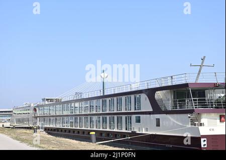 Vienne, Autriche. Bateau d'excursion Nestroy Banque D'Images