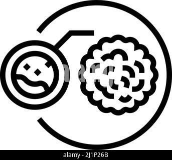 illustration du vecteur de l'icône cholestérol dans la ligne sanguine Illustration de Vecteur