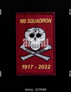 100 Squadron Hawk T1 Disbanment Patch Banque D'Images