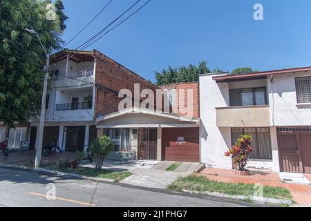 Le bâtiment où Pablo Escobar a été retrouvé mort à Medellin, en Colombie Banque D'Images