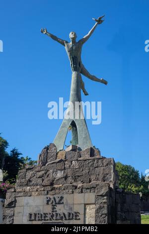 Portugal, Madère, Funchal, Monument de la paix et de la liberté Banque D'Images