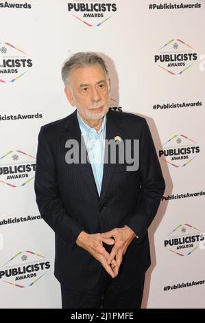 Francis Ford Coppola porte un épinglette d'Ukraine à la Guilde internationale des cinéastes à Los Angeles 3.25.2022, photos de Nadja Sayej Banque D'Images