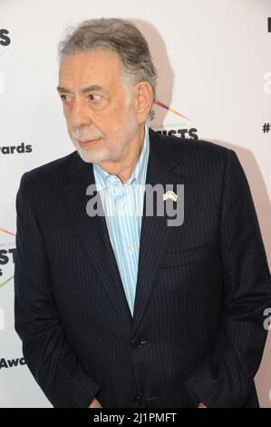 Francis Ford Coppola porte un épinglette d'Ukraine à la Guilde internationale des cinéastes à Los Angeles 3.25.2022, photos de Nadja Sayej Banque D'Images