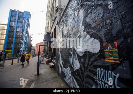 La Custard Factory est une destination commerciale indépendante et un espace de travail créatif et numérique à Birmingham, en Angleterre, au Royaume-Uni. Situé sur le site de l'usine Bird's Custard à Digbeth, il abrite une variété d'entreprises créatives et numériques, des boutiques indépendantes, des cafés et des bars. Il s'agit de centaines de petites et moyennes entreprises et de plus grandes entreprises comme ASOS.com. Le projet a été mis en place par Bennie Gray en 1992 et a été considérablement élargi par son fils Lucan Gray, qui a possédé et dirigé le projet jusqu'en juin 2017. De 1968 à mai 1972, les locaux ont été occupés par Haw Banque D'Images