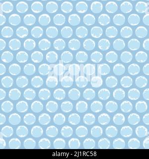 Motif sans couture avec bulles en plastique, emballage à bulles.Arrière-plan vectoriel coloré. Illustration de Vecteur