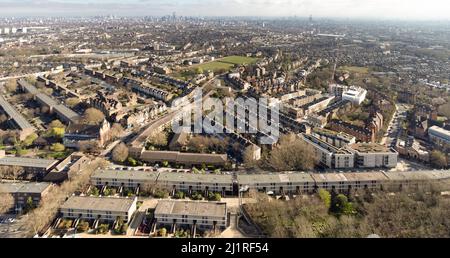 Archway, Tufnell Park, nord de Londres, Angleterre, dans les arrondissements de Londres d'Islington et Camden Banque D'Images