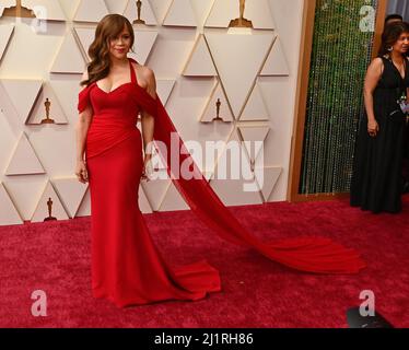 Los Angeles, États-Unis. 27th mars 2022. Rosie Perez arrive pour les Academy Awards 94th annuels au Dolby Theatre, dans la section Hollywood de Los Angeles, le dimanche 27 mars 2022. Photo de Jim Ruymen/UPI crédit: UPI/Alay Live News Banque D'Images