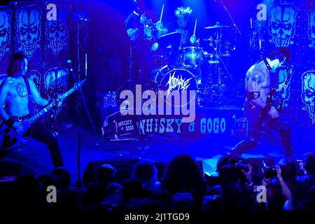 26 mars 2022, Hollywood, CA, US: Doyle (avec le légendaire guitariste Misfits Doyle Wolfgang Von Frankenstein) au Whisky A Go Go à West Hollywood, CA. (Image de crédit : © Dave Safley/ZUMA Press Wire) Banque D'Images