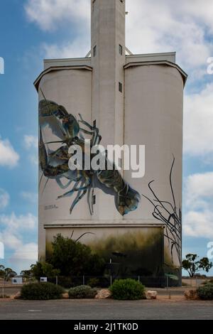 Yabby Silo Art, Waikerie, Australie méridionale, Australie Banque D'Images