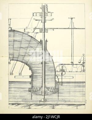 Water Wheel du dictionnaire d'Appleton de machines, de mécanique, de travaux de moteur, et d'ingénierie : illustré avec quatre mille gravures sur le bois ; en deux volumes par D. Appleton et la Société publié New York : D. Appleton et Co 1873 Banque D'Images