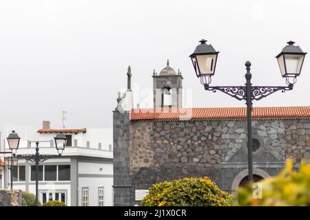 Eglise Catolic Parroquia San Pedro Apóstol situé dans la ville de Vilaflor, au sud de l'île de Tenerife, îles Canaries, Espagne Banque D'Images