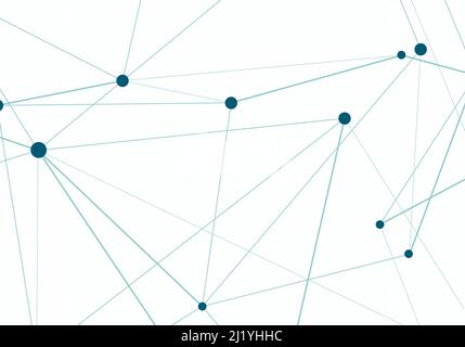 Conception abstraite du réseau Mess. Motif moléculaire futuriste de points et de lignes connectés. Arrière-plan vectoriel Illustration de Vecteur