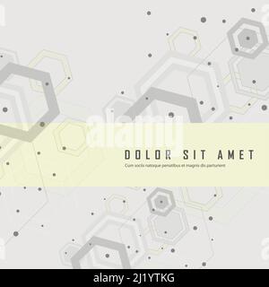 Schéma de réseau scientifique avec lignes et points de connexion Illustration de Vecteur