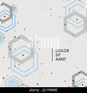 Schéma de réseau scientifique avec lignes et points de connexion Illustration de Vecteur