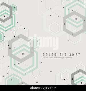 Schéma de réseau scientifique avec lignes et points de connexion Illustration de Vecteur