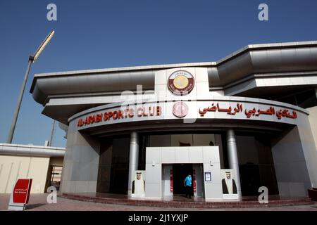 DOHA, QATAR - MARS 27: Vue panoramique du Grand Hamad Stadium, avant la coupe du monde de la FIFA, Qatar 2022 qualification match entre les îles Salomon et la Papouasie-Nouvelle-Guinée au Grand Hamad Stadium le 27 mars 2022 à Doha, Qatar. (Photo par MB Media) Banque D'Images