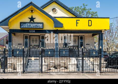 FATS Domino maison avant l'ouragan Katrina dans la neuvième partie inférieure de la Nouvelle-Orléans, Louisiane, États-Unis. Banque D'Images