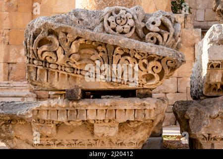 Les ruines romaines de Jerash, Jerash, Jordanie. Banque D'Images