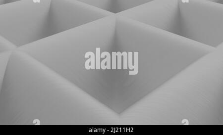 Fond blanc texture gaufres haute définition illustration 3D rendu Banque D'Images
