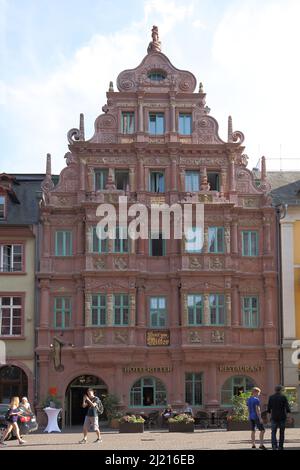 Les Chevaliers de style architectural Renaissance à Heidelberg, Bade-Wurtemberg, Allemagne Banque D'Images
