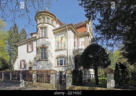 Villa au Majolika à Karlsruhe, Bade-Wurtemberg, Allemagne Banque D'Images