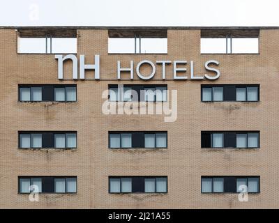 VALENCIA, ESPAGNE - 28 MARS 2022: NH Hotel Group est une société hôtelière multinationale espagnole Banque D'Images