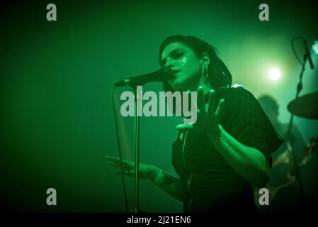 27 mars 2022, Milano, Milano, Italie: Giorgieness, Nom de scène de Giorgia d'Eraclea en concert au Circolo Arci à Milan. (Credit image: © Pamela Rovaris/Pacific Press via ZUMA Press Wire) Banque D'Images