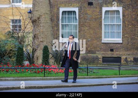 Nigel Adams, député Selby et Ainsty, ministre d'État au Cabinet Office, à Downing Street, Londres, Royaume-Uni Banque D'Images