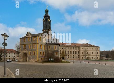 Château de Weimar avec Bastille et tour en premier plan Banque D'Images