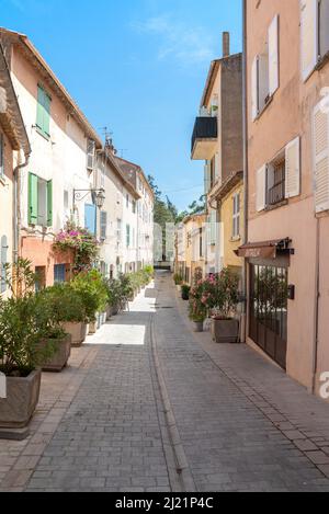 Riche et historique Saint Tropez dans la belle Côte d'Azur, au sud de la France sur la Méditerranée Banque D'Images