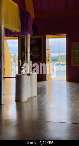 Templo Mae, Temple de mère, Vallée de l'Aube, Vale do Amanhecer, Planaltina, Brasilia, DF, Brésil Banque D'Images