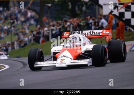 Alain Prost (FRA) McLaren MP4/2 Tag Porsche Banque D'Images