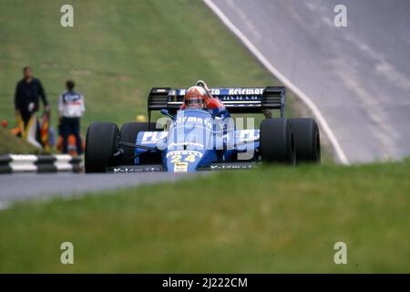 Piercarlo Ghinzani (ITA) Osella FA1F Alfa Romeo Banque D'Images