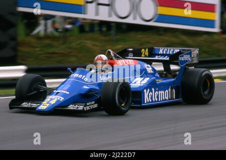 Piercarlo Ghinzani (ITA) Osella FA1F Alfa Romeo Banque D'Images