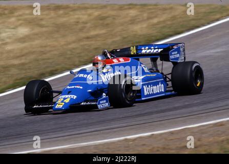 Piercarlo Ghinzani (ITA) Osella FA1F Alfa Romeo Banque D'Images