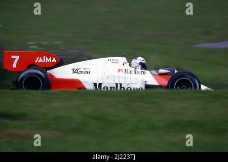 Alain Prost (FRA) McLaren MP4/2 Tag Porsche Banque D'Images