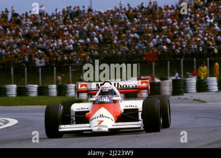 Alain Prost (FRA) McLaren MP4/2 Tag Porsche Banque D'Images