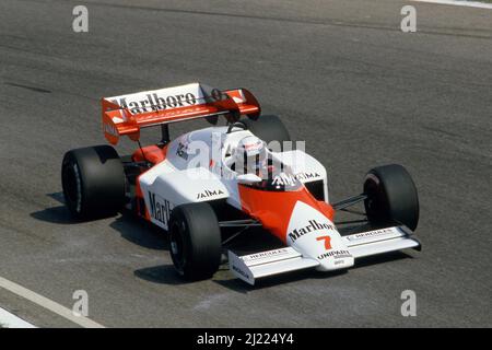 Alain Prost (FRA) McLaren MP4/2 Tag Porsche Banque D'Images