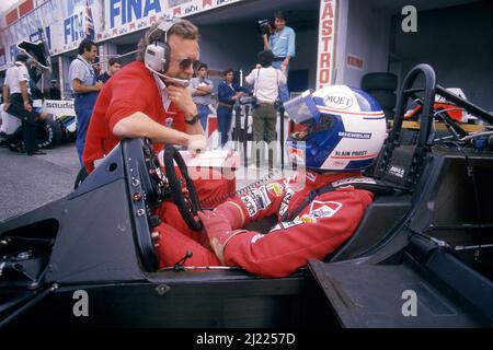 Alain Prost (FRA) McLaren MP4/2 Tag Porsche Banque D'Images