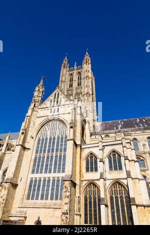 Cathédrale de Canterbury. Site du martyre de Thomas a Becket. Kent, Angleterre Banque D'Images