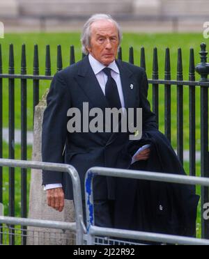 Londres, Royaume-Uni. 29th mars 2022. Jackie Stewart, ancienne pilote de Formule 1, au service commémoratif du Prince Philip à l'abbaye de Westminster. Crédit : Mark Thomas/Alay Live News Banque D'Images