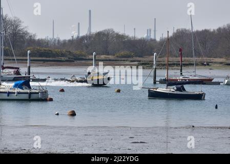 Maître de patrouille de Hamble Harbour Banque D'Images