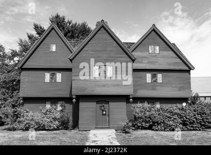 Salem, États-Unis - 14 septembre 2017 : maisons de sorcières à Salem, Massachusetts, États-Unis. Banque D'Images